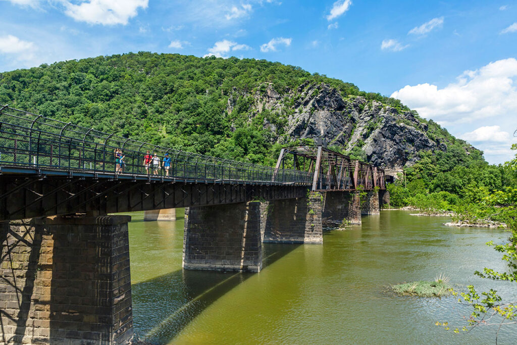 Harpers Ferry bridge over the Potomac River