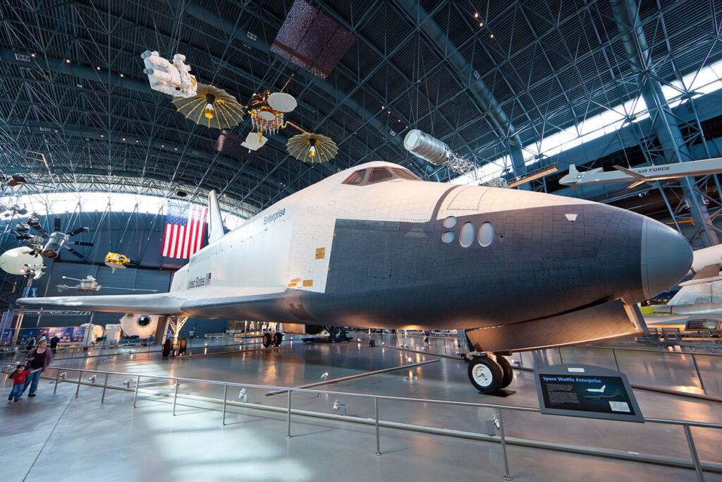 Space Shuttle Discovery at The Air and Space Museum in Chantilly, VA